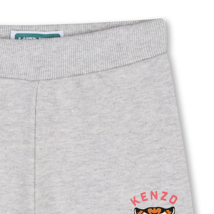 T-Shirt &amp; Bermuda Shorts Set in Heather Grey Kenzo