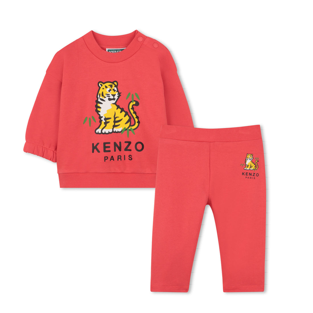 Sweatshirt &amp; Trousers Set in Red Kenzo