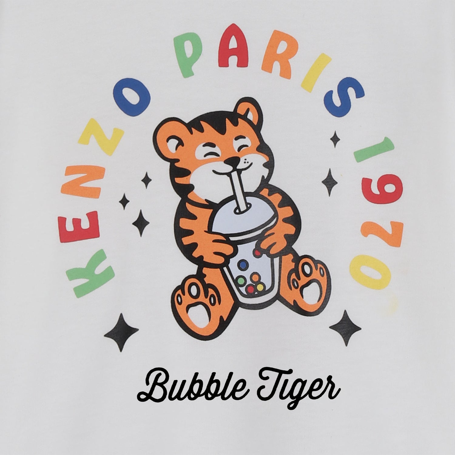 Baby T Shirt And Shorts Set In Organic Cotton, White And Cream Kenzo