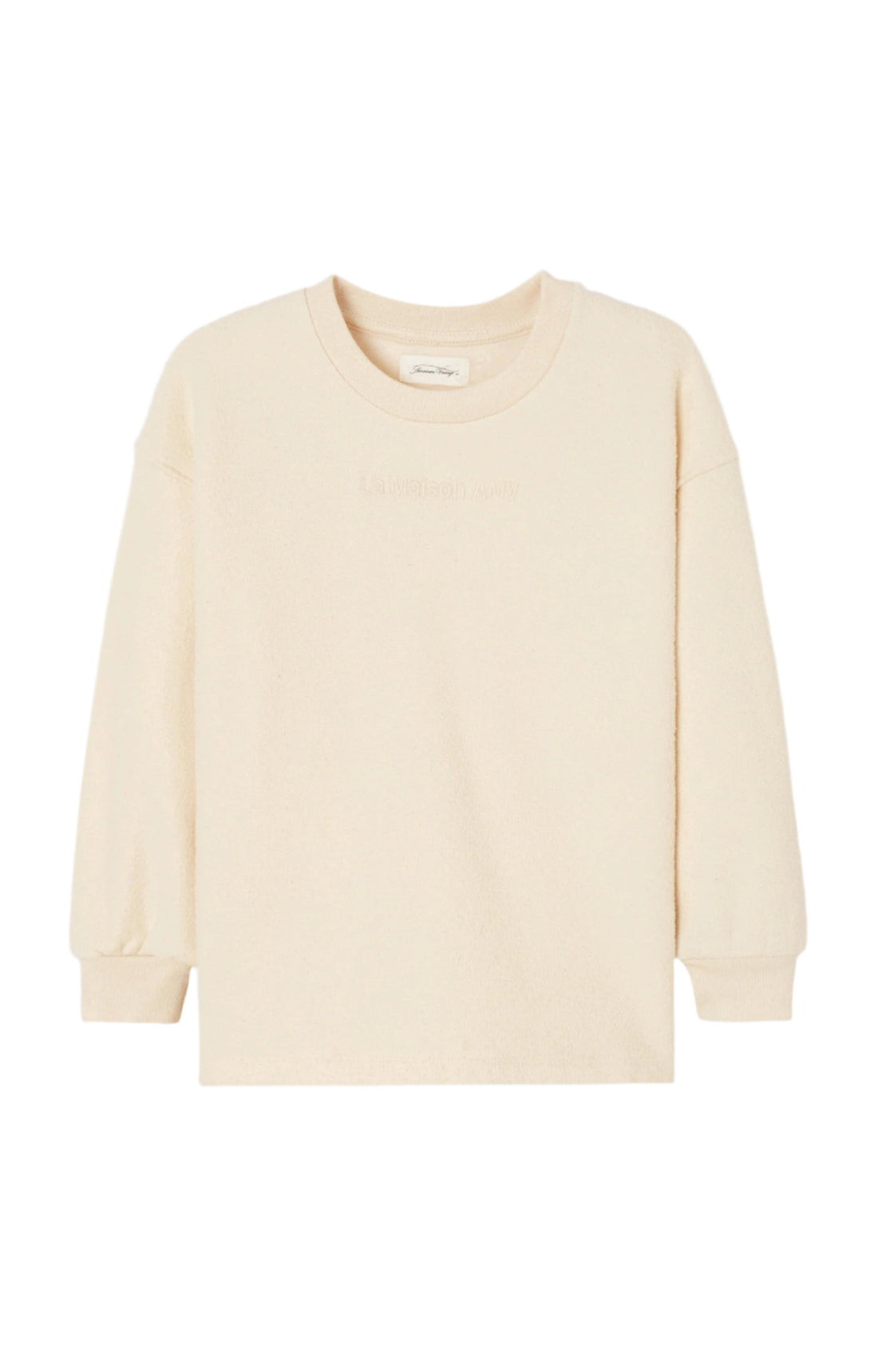 Crew Neck Cotton Sweater American Vintage