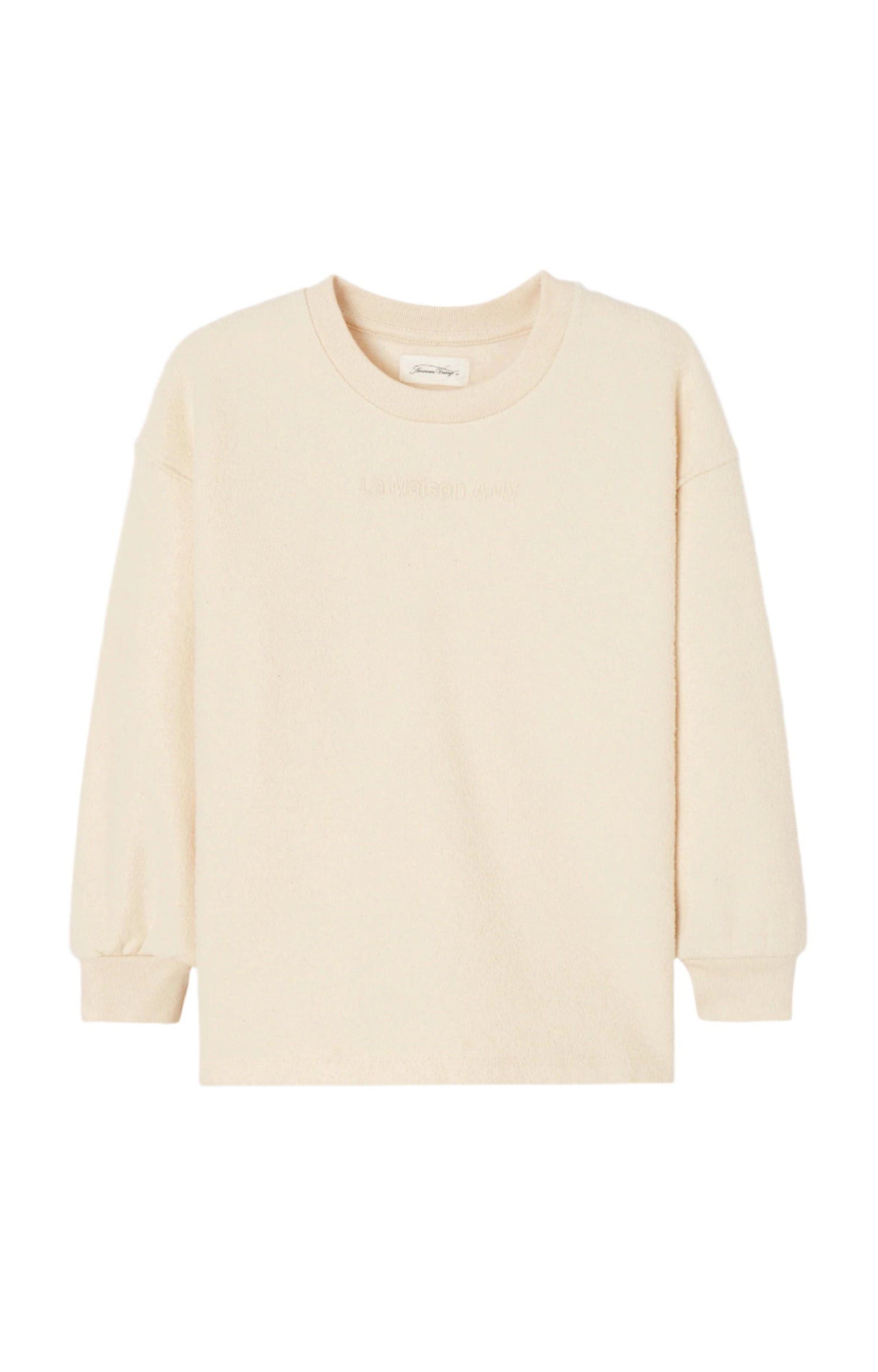 Crew Neck Cotton Sweater American Vintage