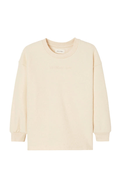Crew Neck Cotton Sweater American Vintage