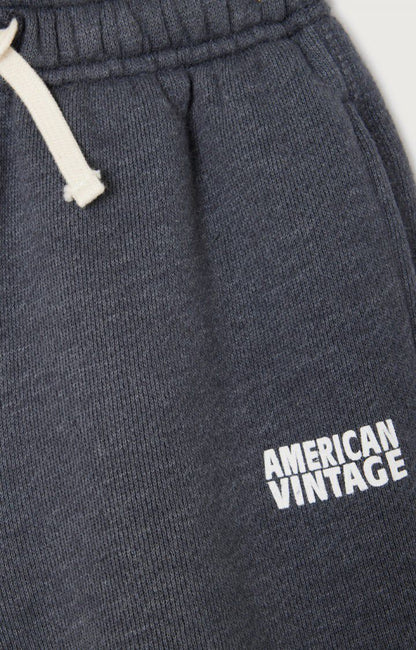 Casual Fleece Shorts with Raw Hem American Vintage