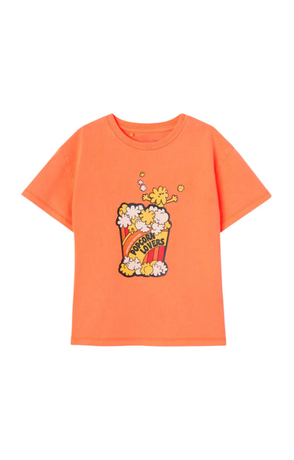Printed Cotton Crew Neck T-Shirt American Vintage