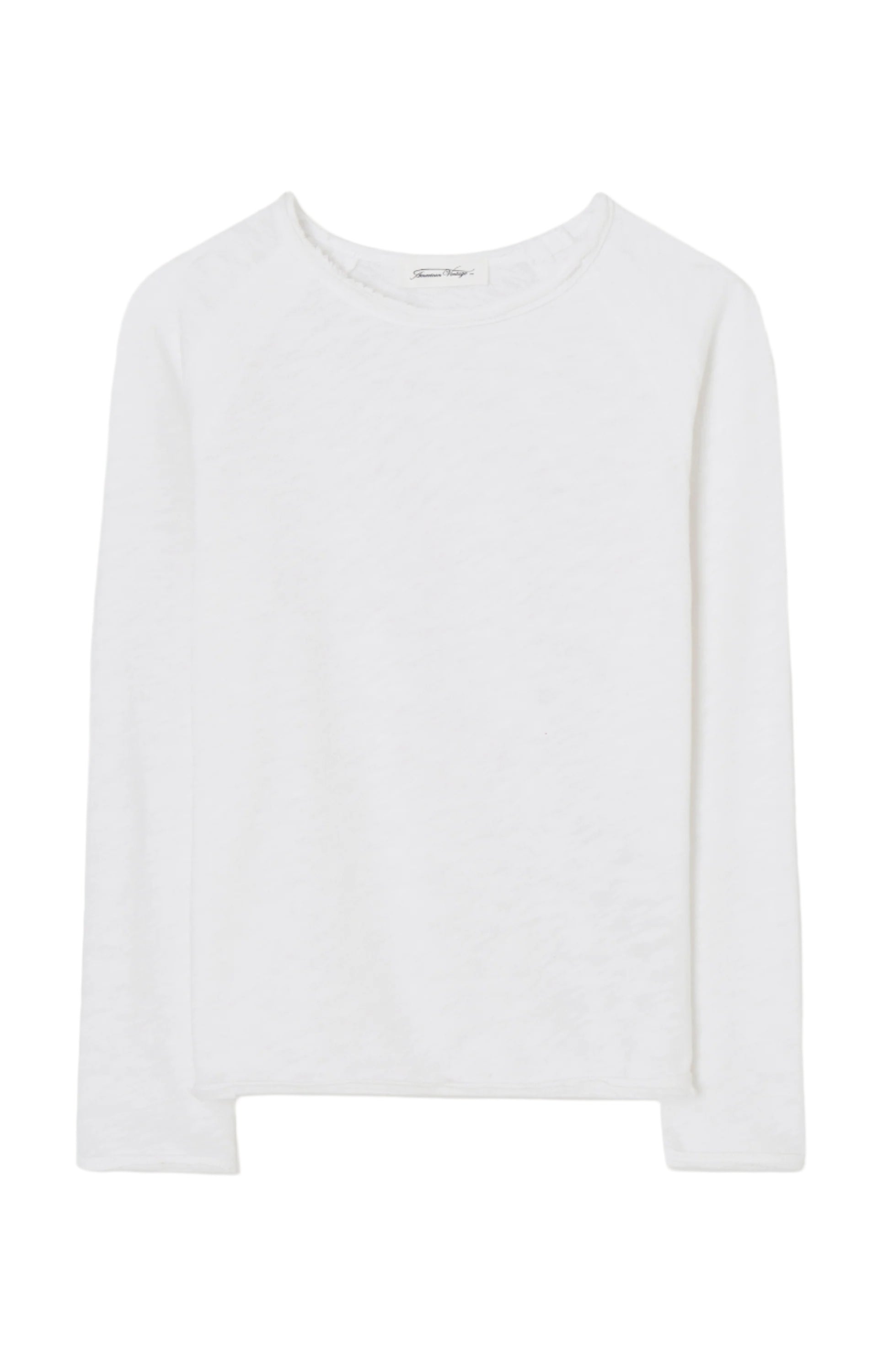 Long-Sleeve Crew Neck T-Shirt American Vintage