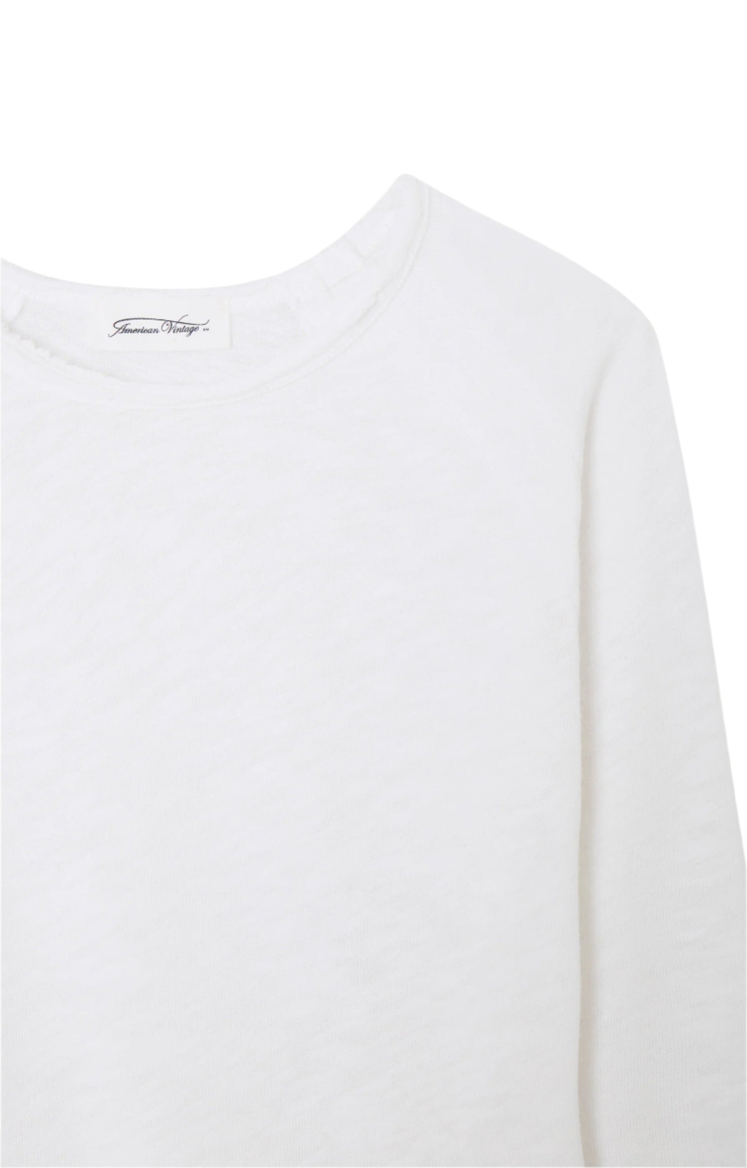 Long-Sleeve Crew Neck T-Shirt American Vintage
