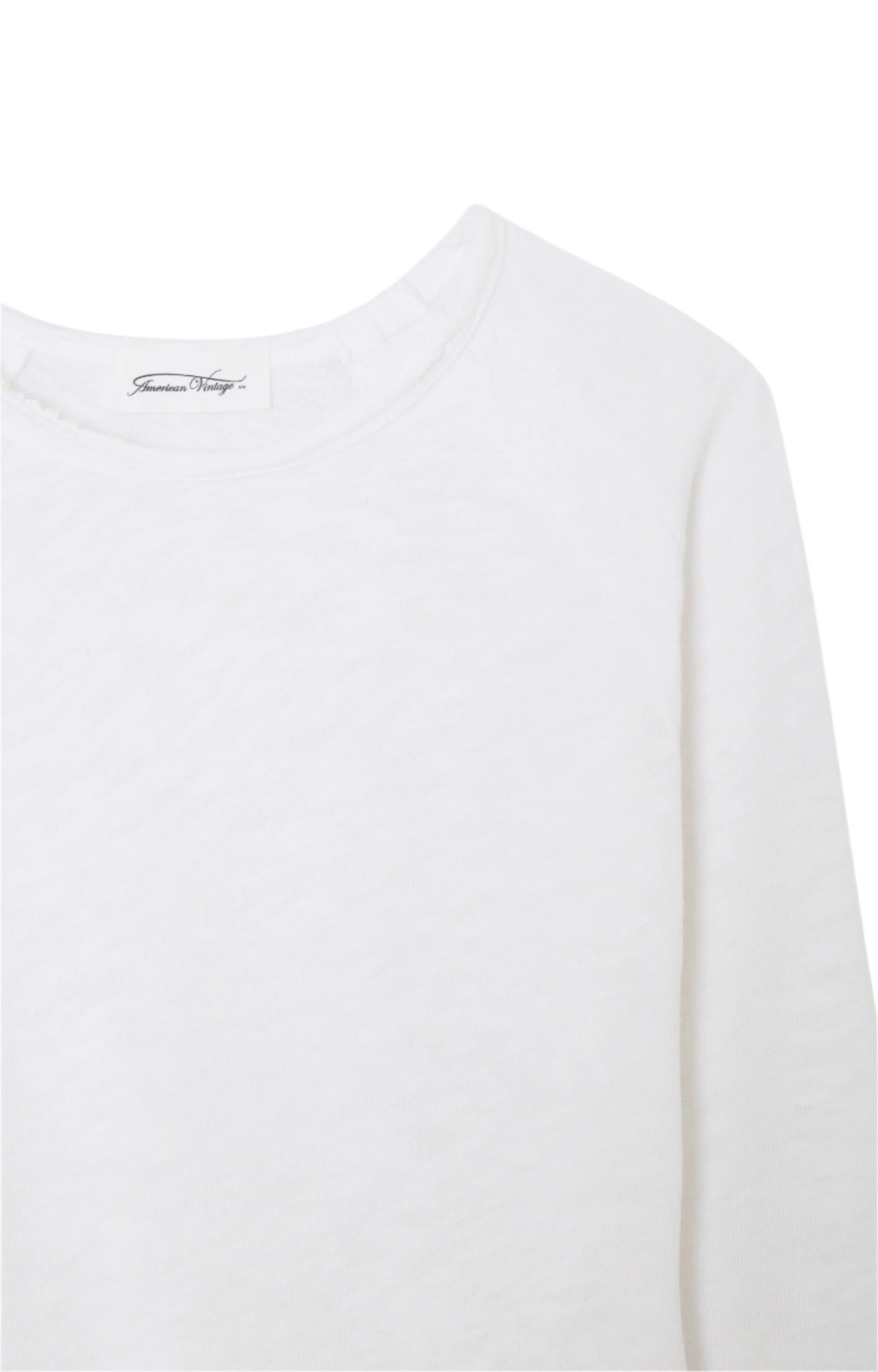 Long-Sleeve Crew Neck T-Shirt American Vintage