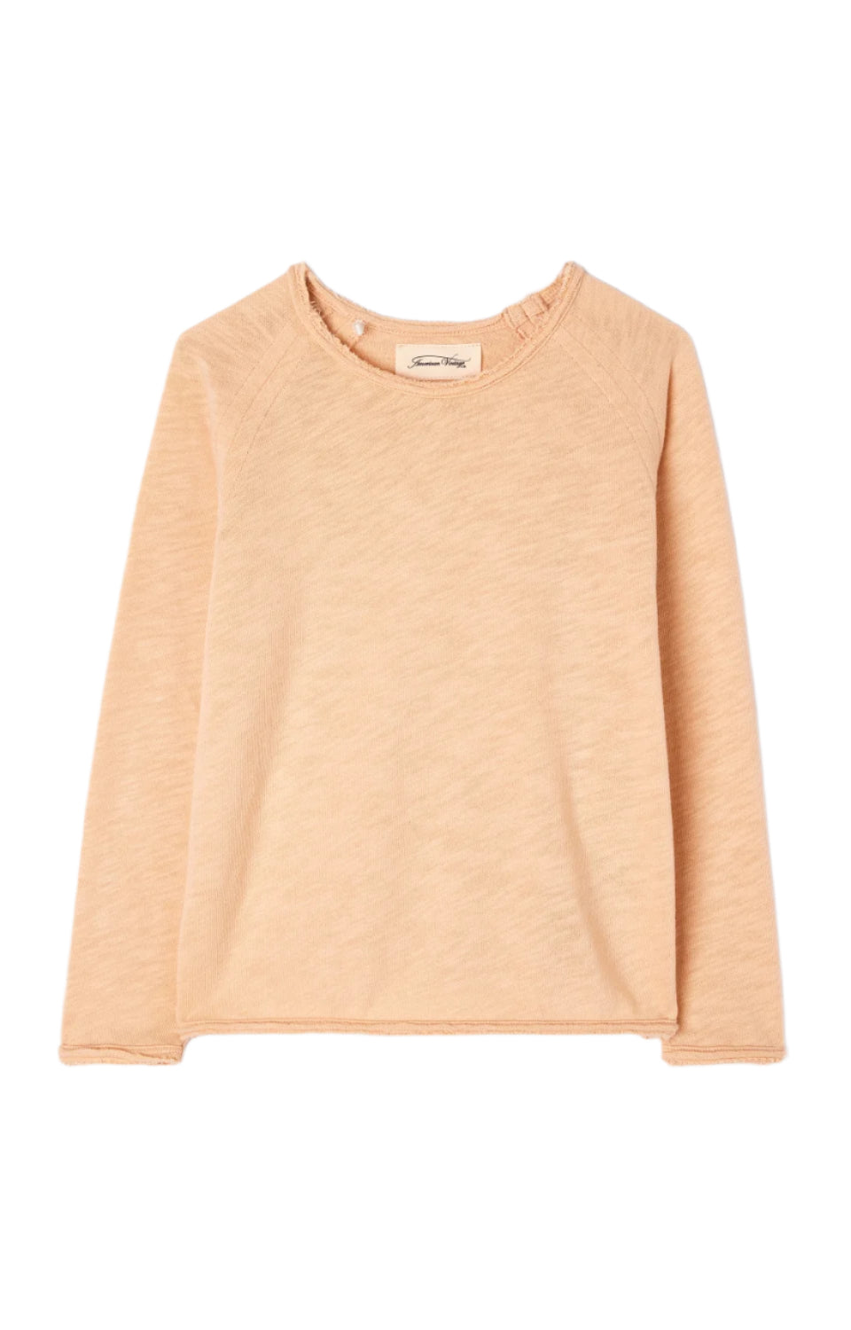 Long-Sleeve Crew Neck T-Shirt American Vintage
