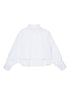 White Layered Cotton Shirt for Kids Mm6 Kid