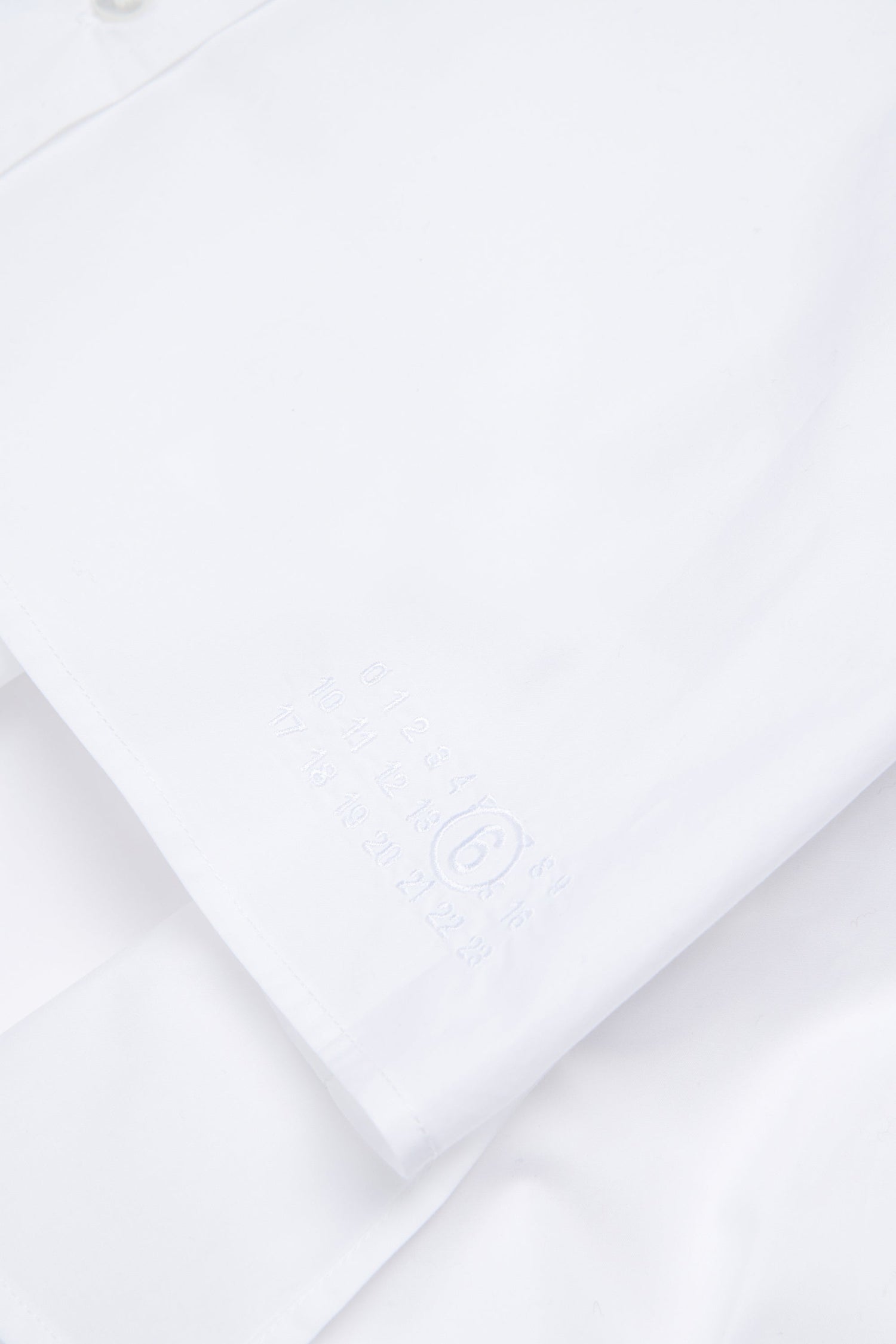 White Layered Cotton Shirt for Kids Mm6 Kid