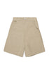 Beige Cotton Utility Shorts for Kids Mm6 Kid