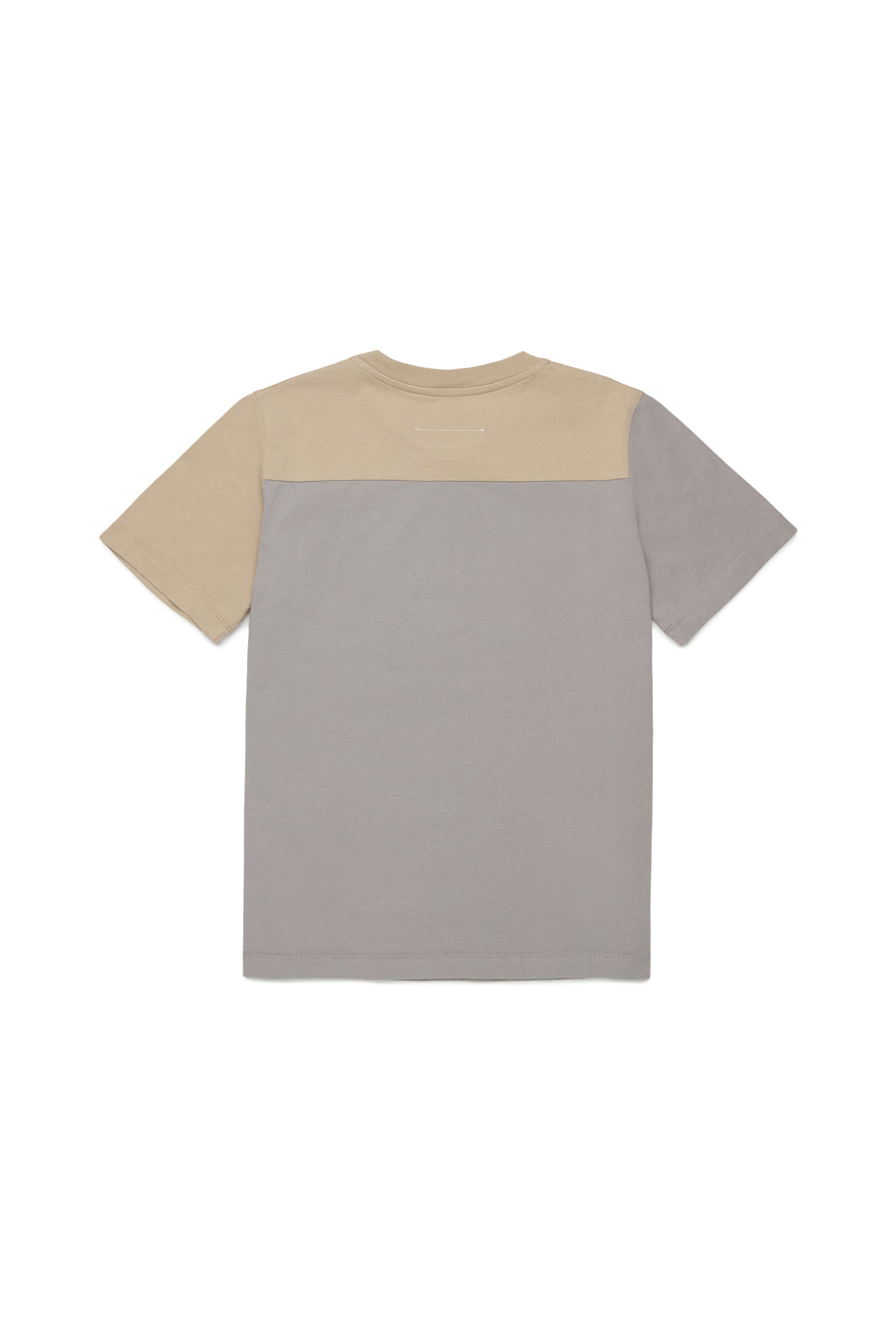 Two-Tone Cotton Graphic T-Shirt for Kids Mm6 Kid
