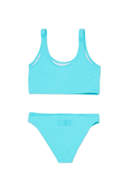 Blue Two-Piece Swim Set for Kids Mm6 Kid