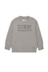 Grey Cotton Logo Sweatshirt for Kids Mm6 Kid