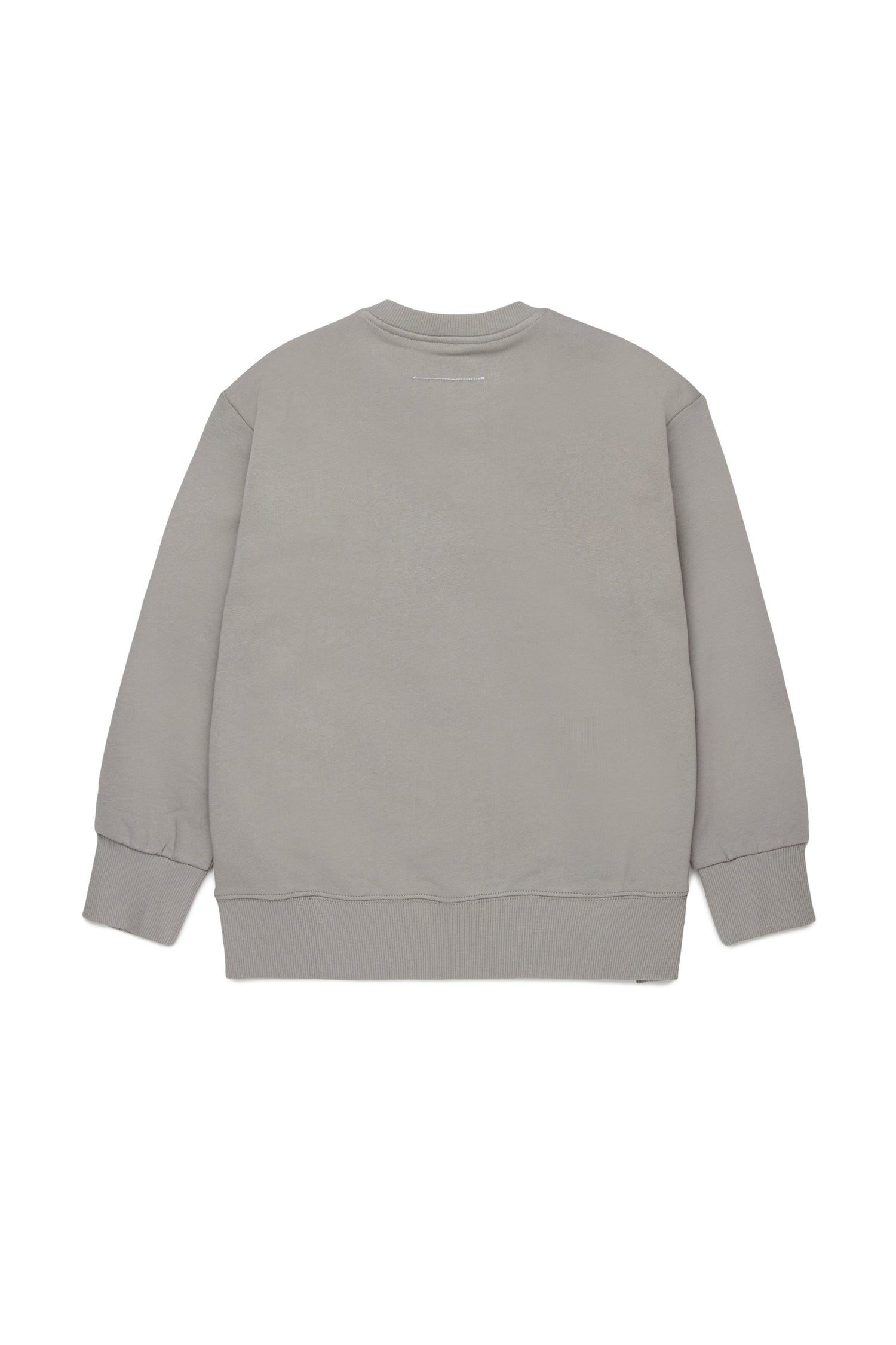 Grey Cotton Logo Sweatshirt for Kids Mm6 Kid