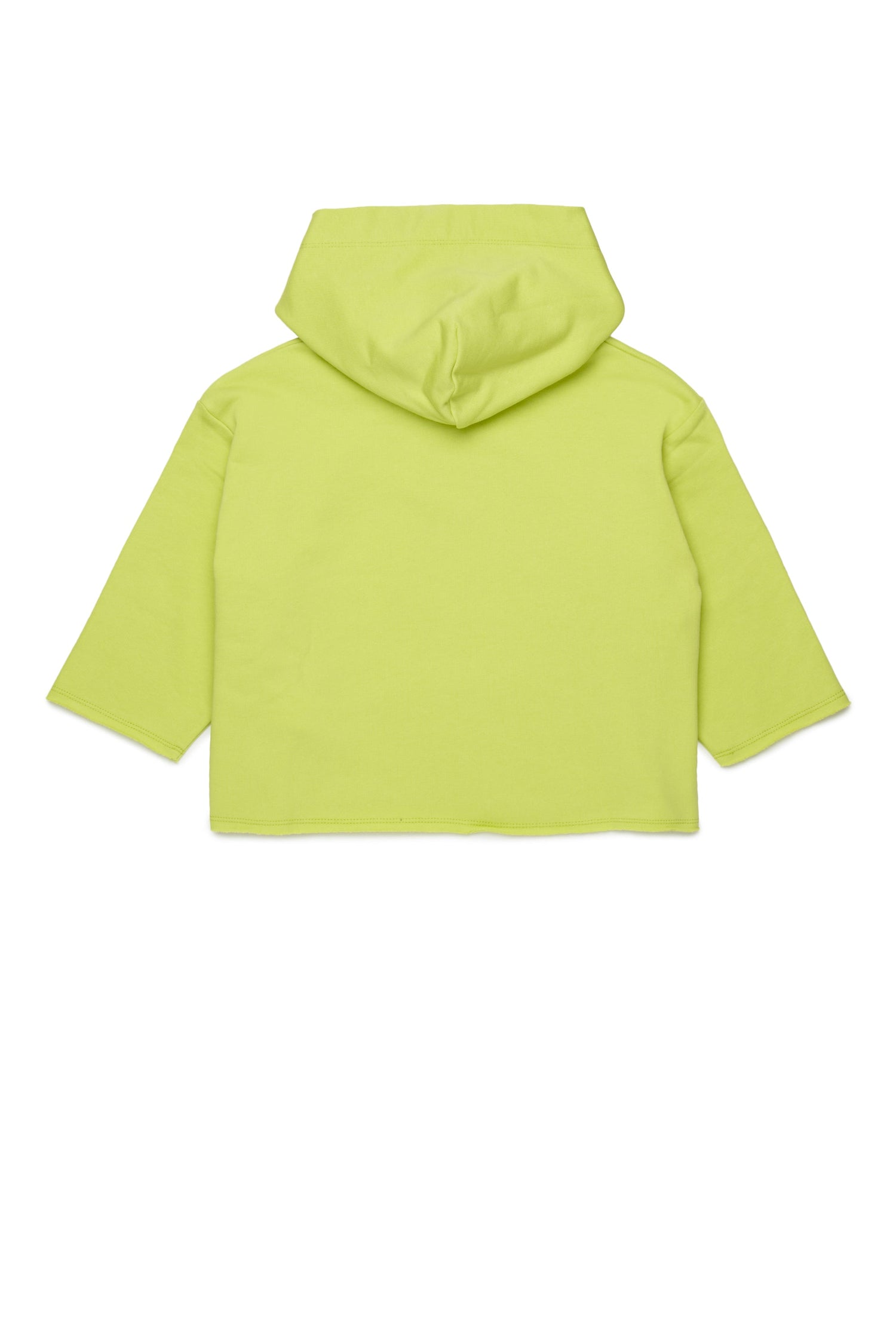 Lime Cotton Hooded Sweatshirt for Kids Mm6 Kid