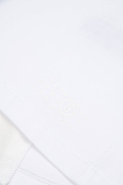 Cotton T-Shirt with Contrast Detail for Kids Mm6 Kid