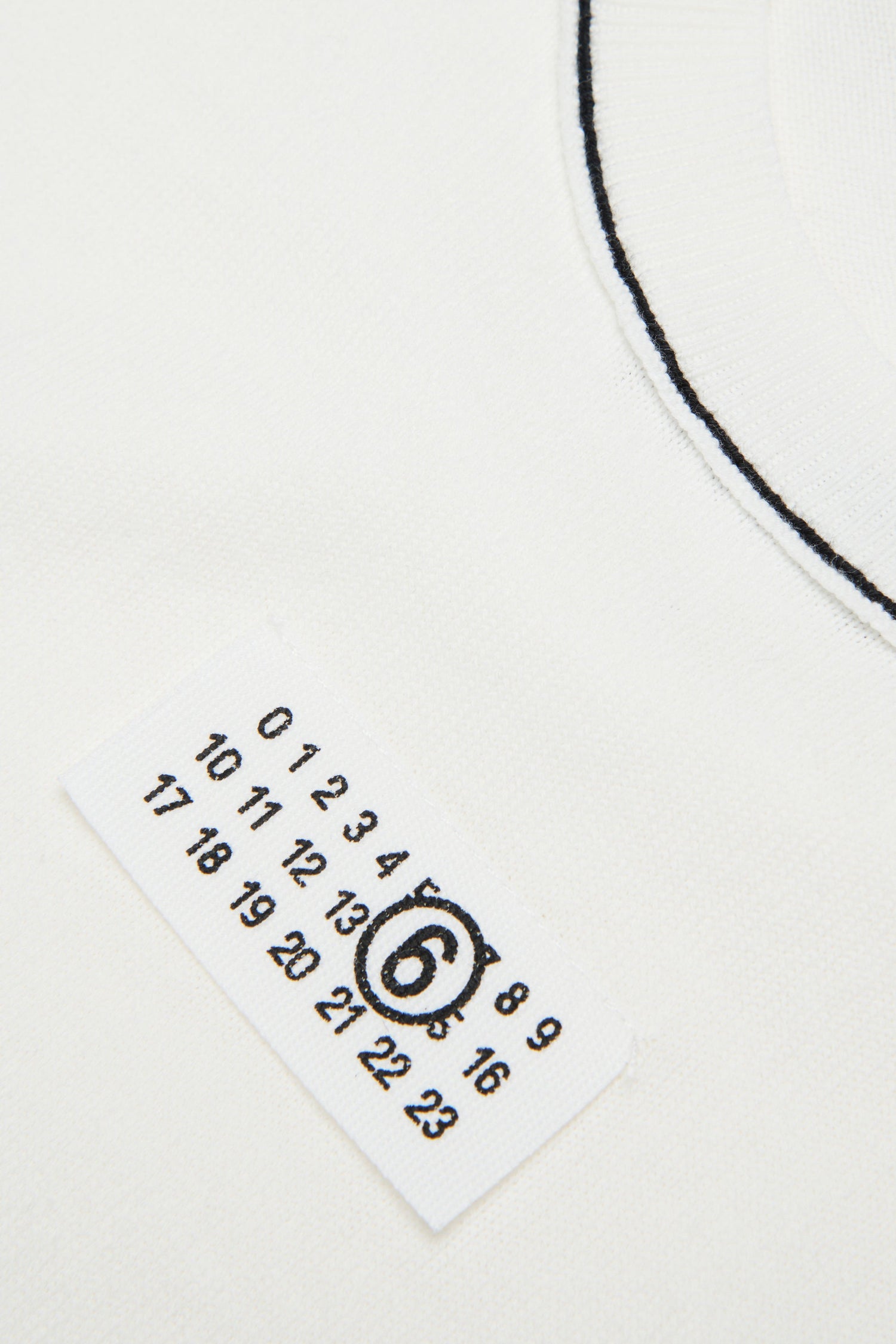 White Cotton Knit Jumper for Kids Mm6 Kid