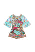 Miniature Moments Kids Playsuit With Frill 3/4 Sleeves Camilla
