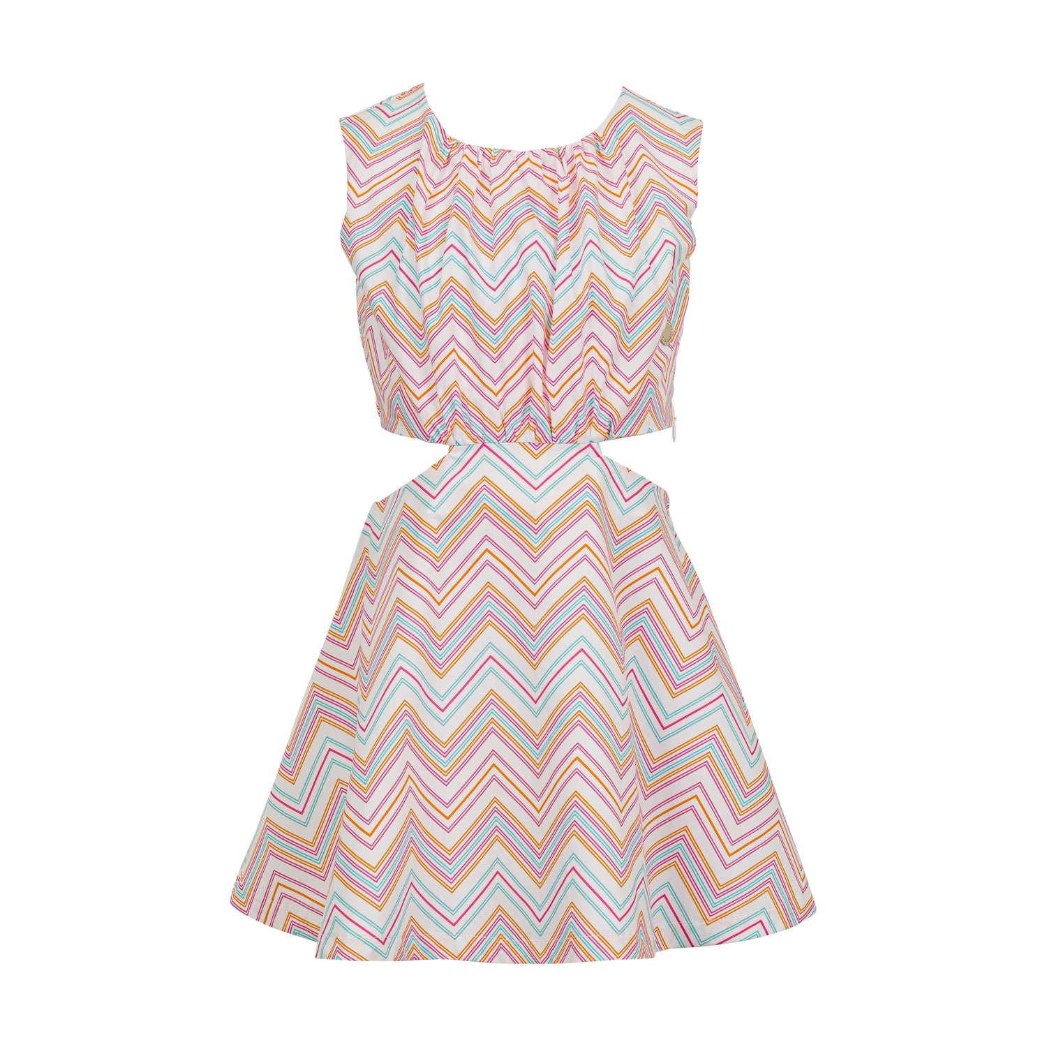 Chevron Print Cotton Dress Missoni