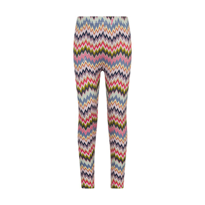 Children’s Chevron-Print Cotton Stretch Leggings Missoni