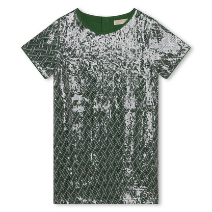 Sequined Short Sleeved Dress Michael Kors