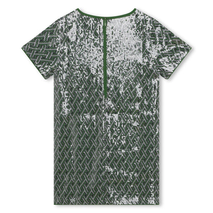 Sequined Short Sleeved Dress Michael Kors