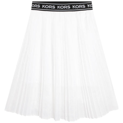 Pleated Skirt With Elastic Waist Michael Kors