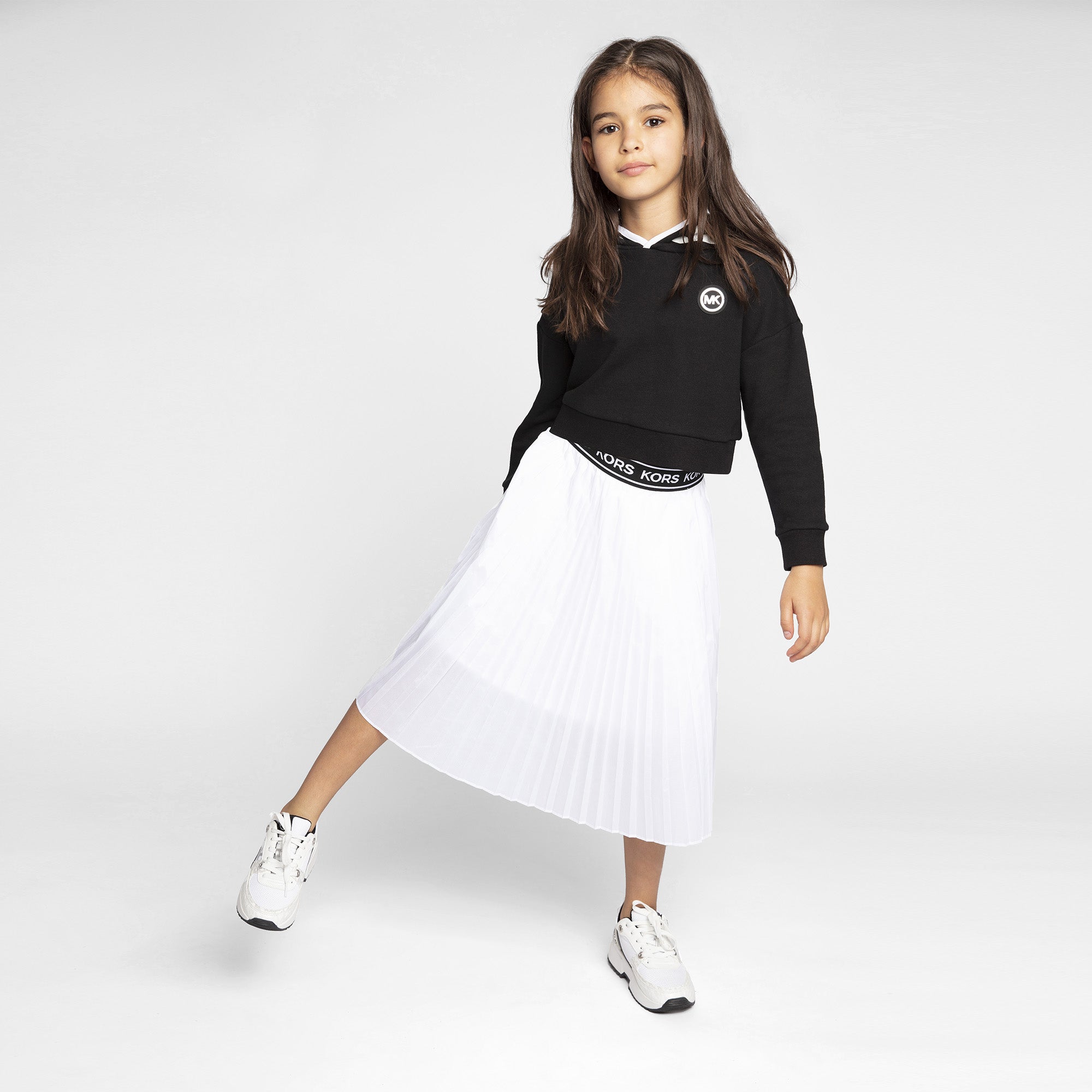 Pleated Skirt With Elastic Waist Michael Kors