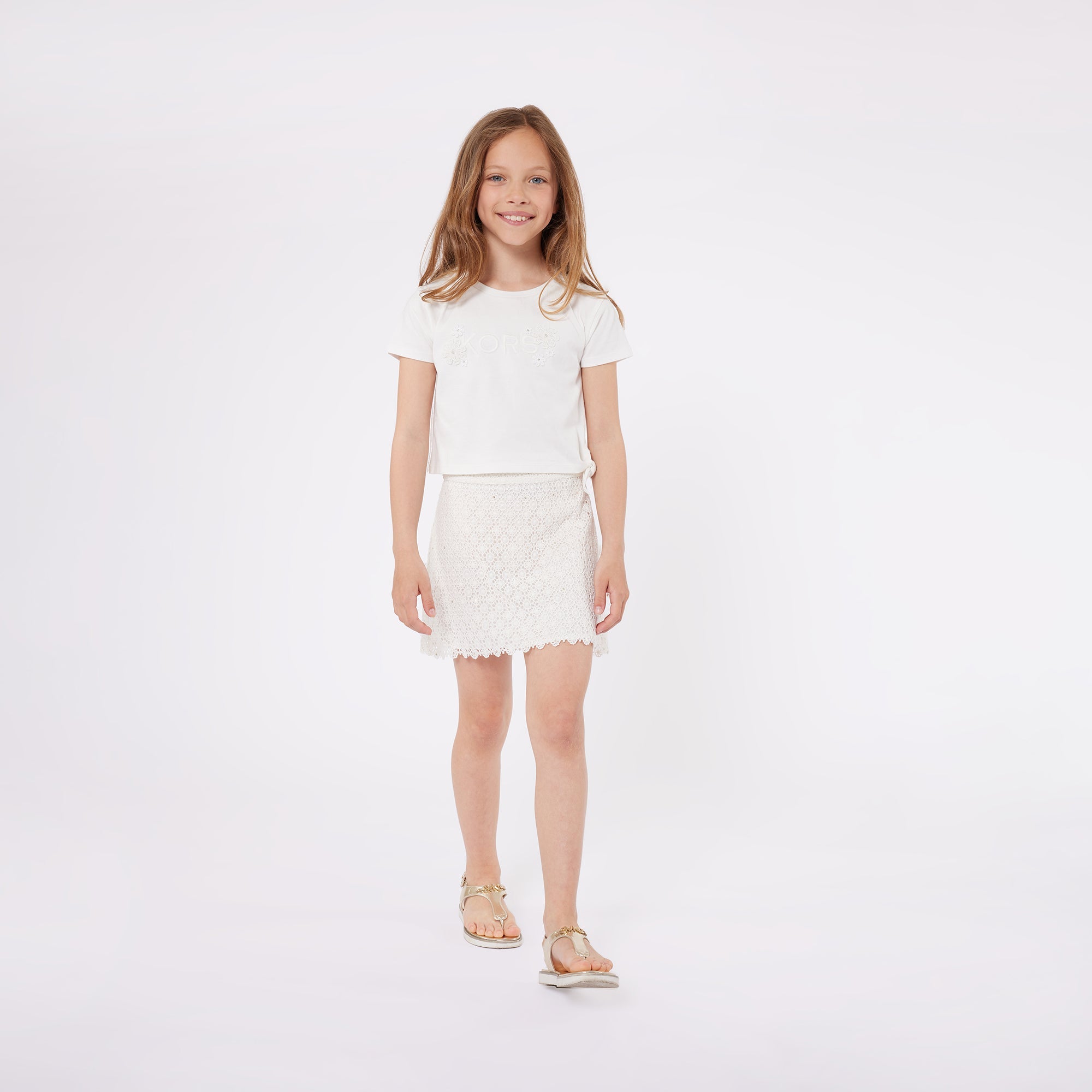 Bow Detail Fancy T-Shirt Michael Kors