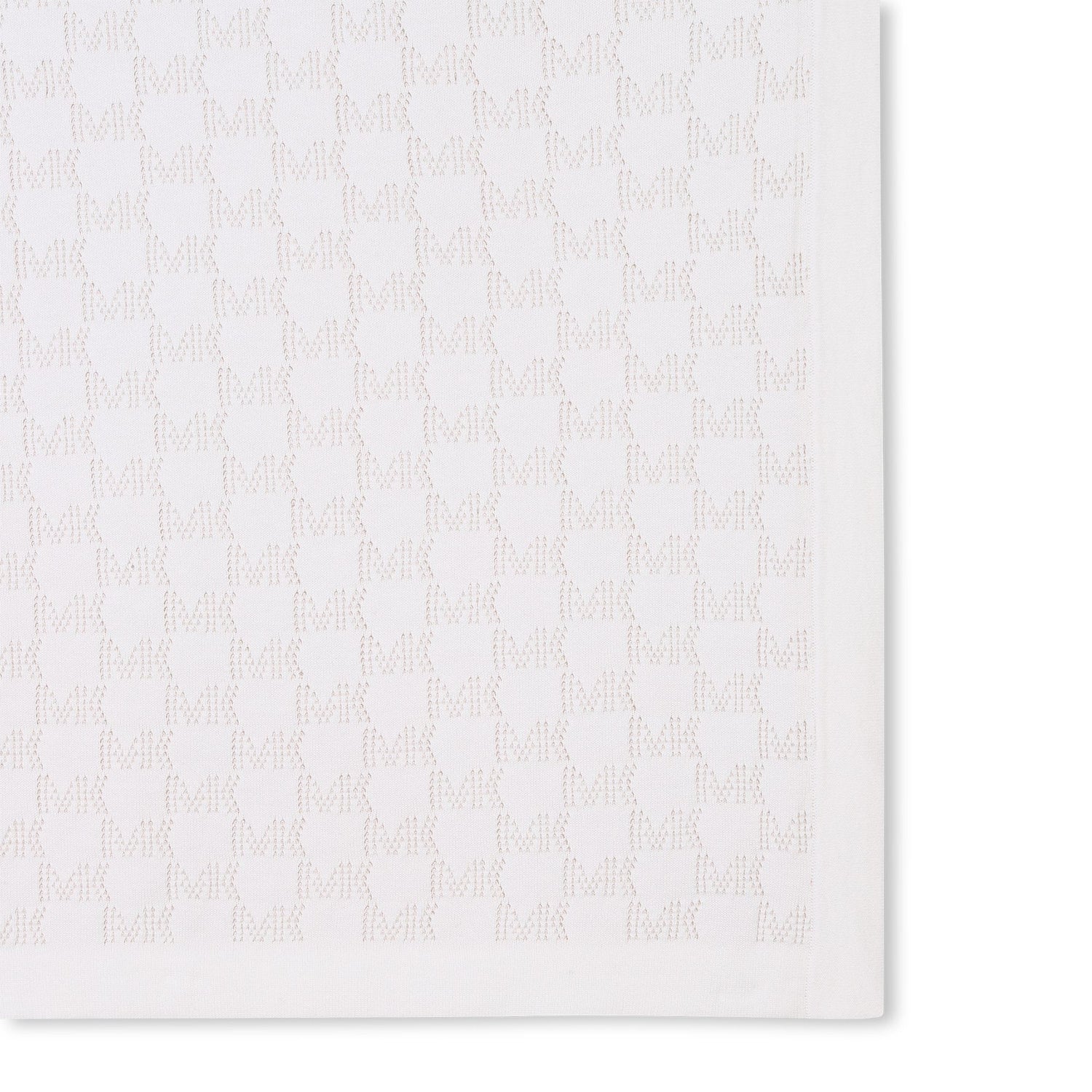 Knitted Blanket with Signature "MK" Jacquard Michael Kors