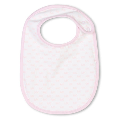 Organic Cotton Pyjama Set with Bib and Beanie Michael Kors