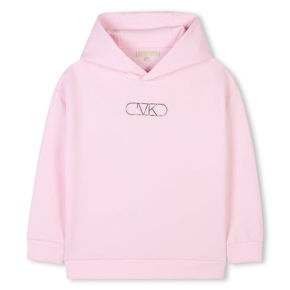 Double Jersey Hoodie with Gold "MK Empire" Metallic Print Michael Kors