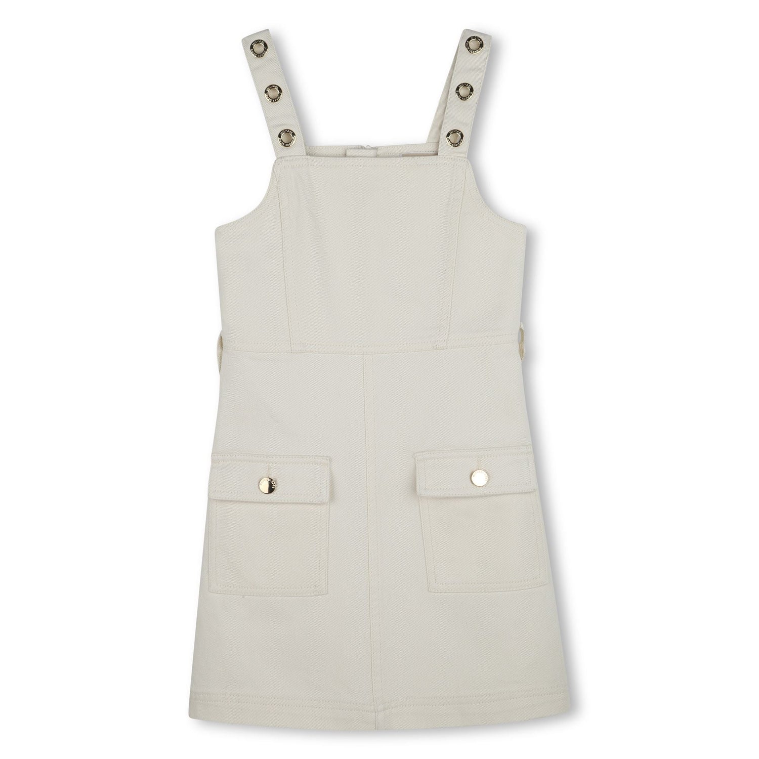 Cream Cotton Dress with Pocket Detail Michael Kors
