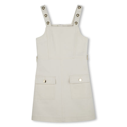 Cream Cotton Dress with Pocket Detail Michael Kors