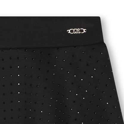 Studded A-Line Skirt, Black Michael Kors