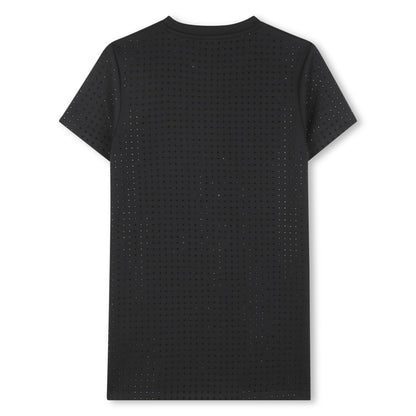 Short Sleeve Dress with Stud Detail, Black Michael Kors