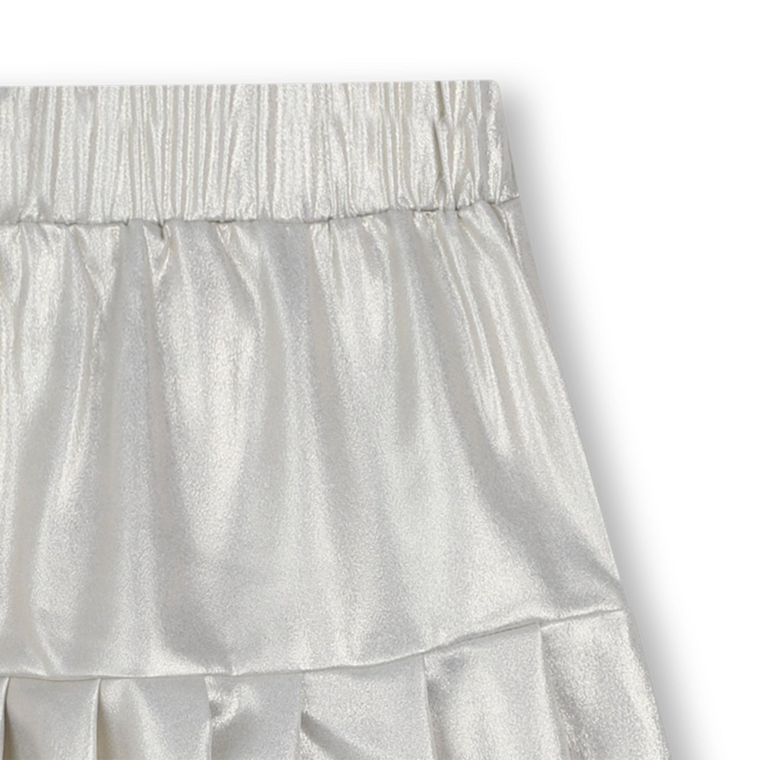 Girls Metallic Gold Pleated Skirt with Elastic Waist Michael Kors
