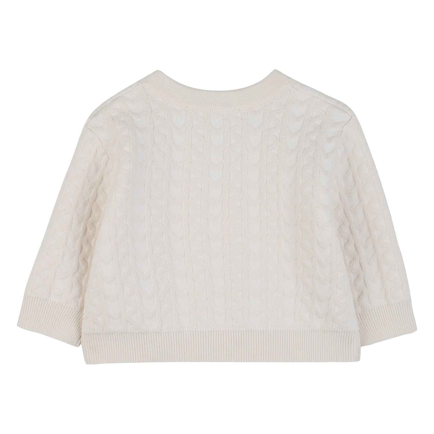 Girls Knitted Cardigan in Off-White Michael Kors