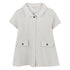 Girls Metallic Milano Dress in Off-White Michael Kors
