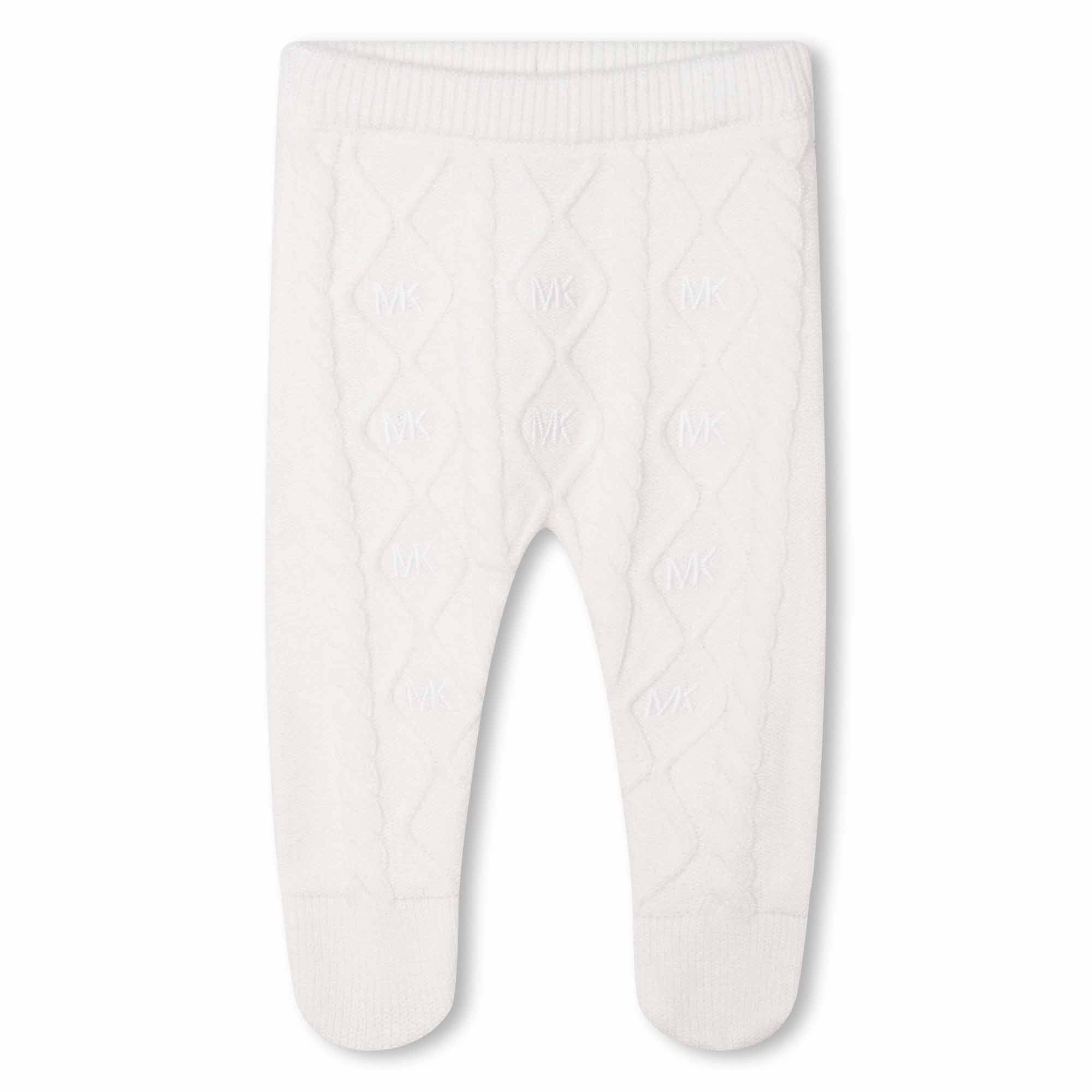 Knit Cardigan and Trousers Set With Mittens Michael Kors