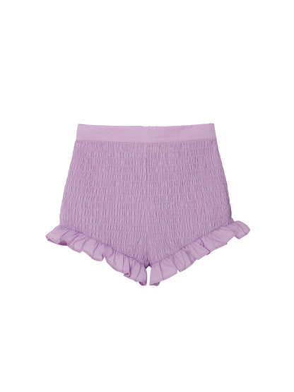 Mariposa Shorts - Smocked Cotton Shorts with Ruffle Trim Tutu Du Monde