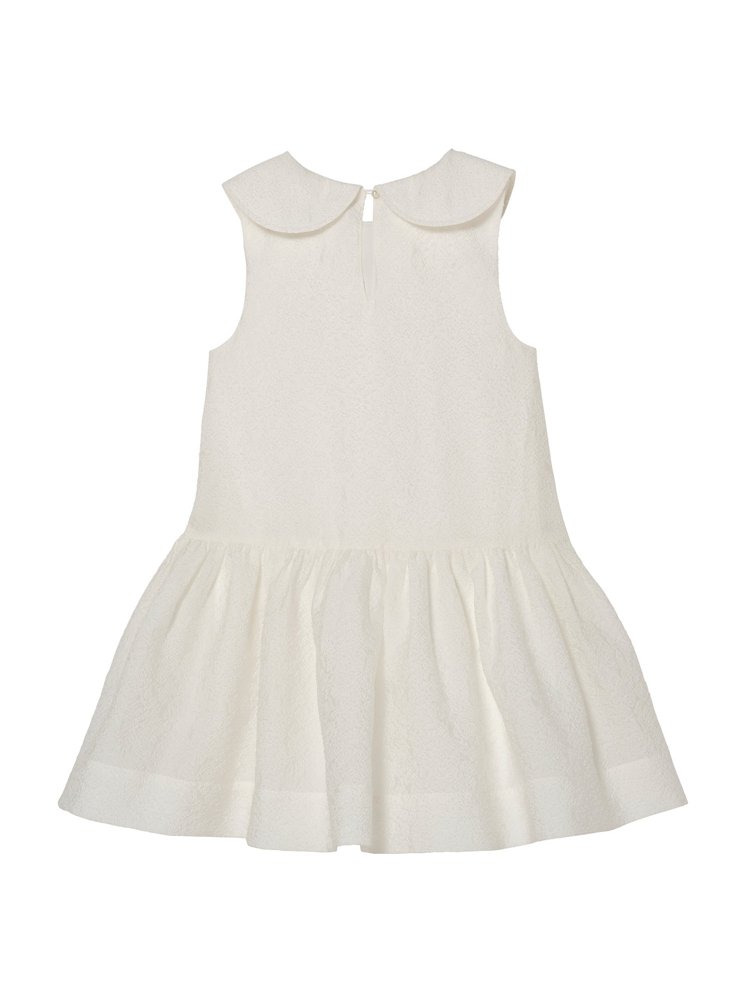 Étoile Dress - Sleeveless Textured Dress with Bow Detail and Gathered Skirt Tutu Du Monde