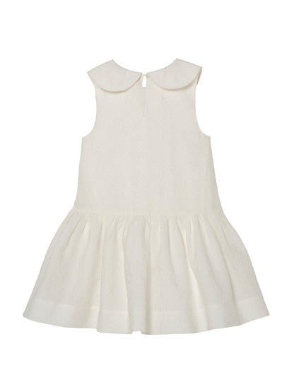 Étoile Dress - Sleeveless Textured Dress with Bow Detail and Gathered Skirt Tutu Du Monde