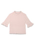 Elyseé Top - Short Sleeve Knit Top with Scalloped Trim Tutu Du Monde