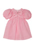 Soléne Dress - Textured Puff Sleeve Dress with Front Bow Detail Tutu Du Monde