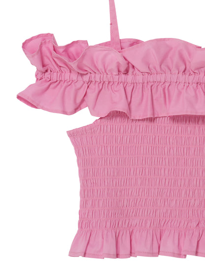 Mariposa Top - Smocked Ruffle Cotton Tutu Du Monde
