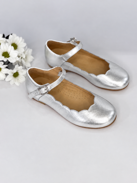 Josephine Mary Jane Metallic Silver