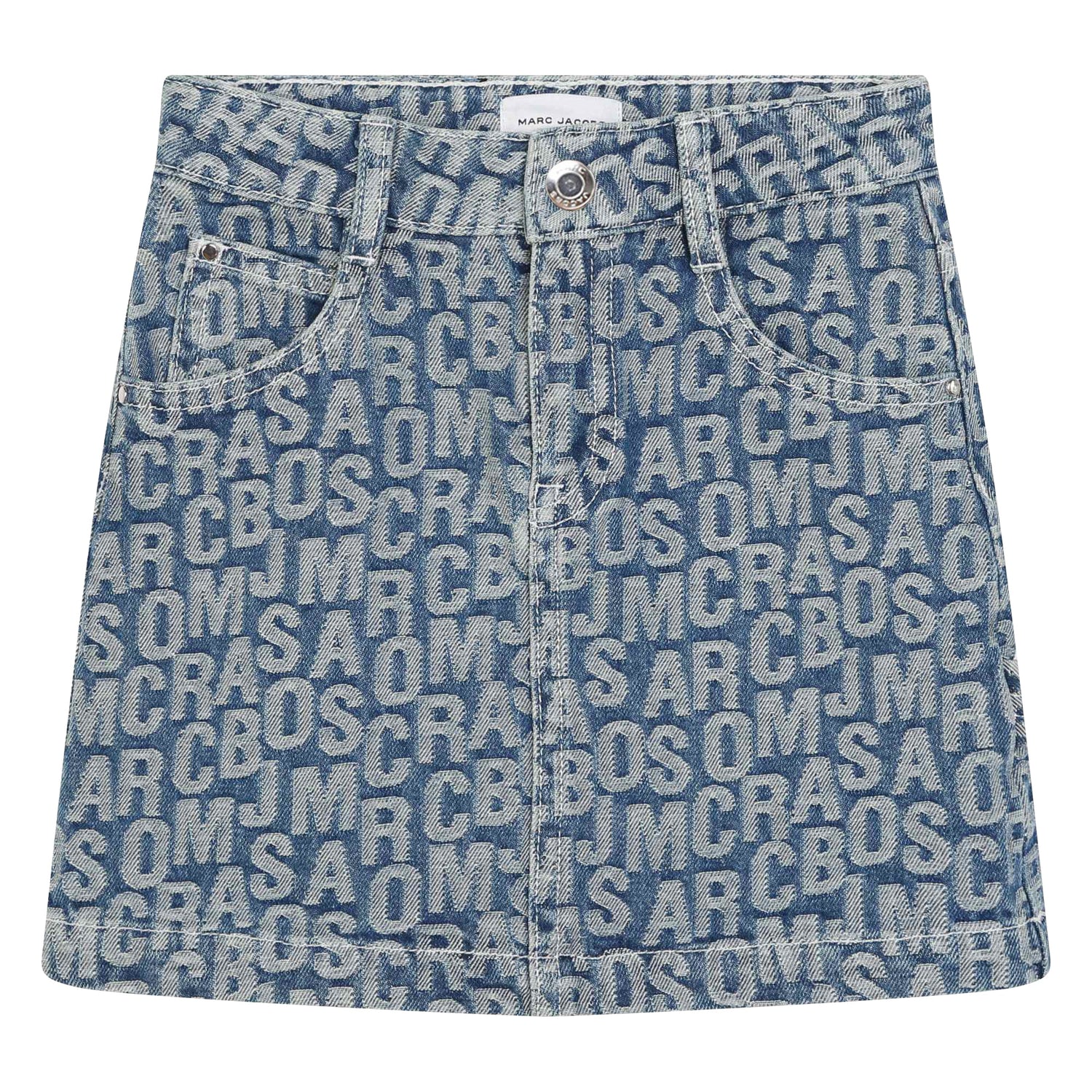 Jumbled Logo Denim Skirt The Marc Jacobs