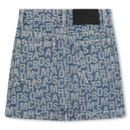 Jumbled Logo Denim Skirt The Marc Jacobs